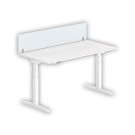 Cloisonnette pour bureau L. 160 gris/alu - Shopdeschefs