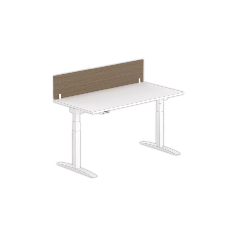 Cloisonnette pour bureau L. 160 noyer/blanc - Shopdeschefs