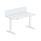 Cloisonnette pour bureau L. 160 gris/blanc - Shopdeschefs