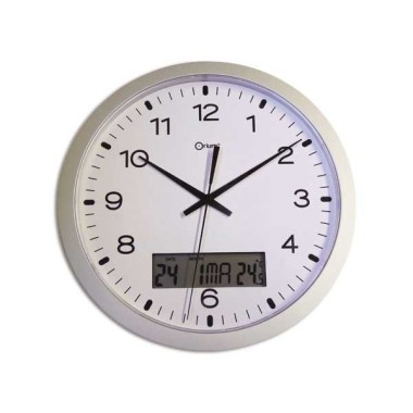 Horloge murale Instinct avec date - Cadre aluminium - Orium