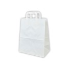 Sacs kraft blanc fond 170 x 260 x H 250 mm OK contact alim x250 - Shopdeschefs