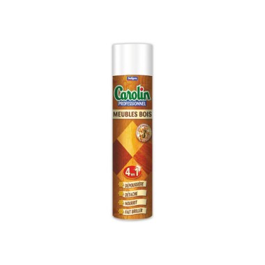Aérosol nettoyant et dépoussièrant Carolin tous types de bois 750 ml - Carolin