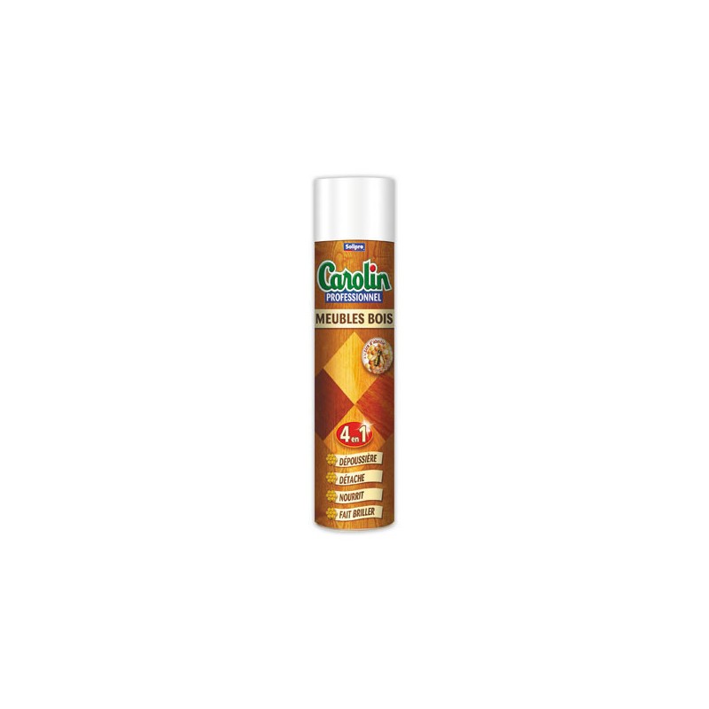 Aérosol nettoyant et dépoussièrant Carolin tous types de bois 750 ml - Carolin