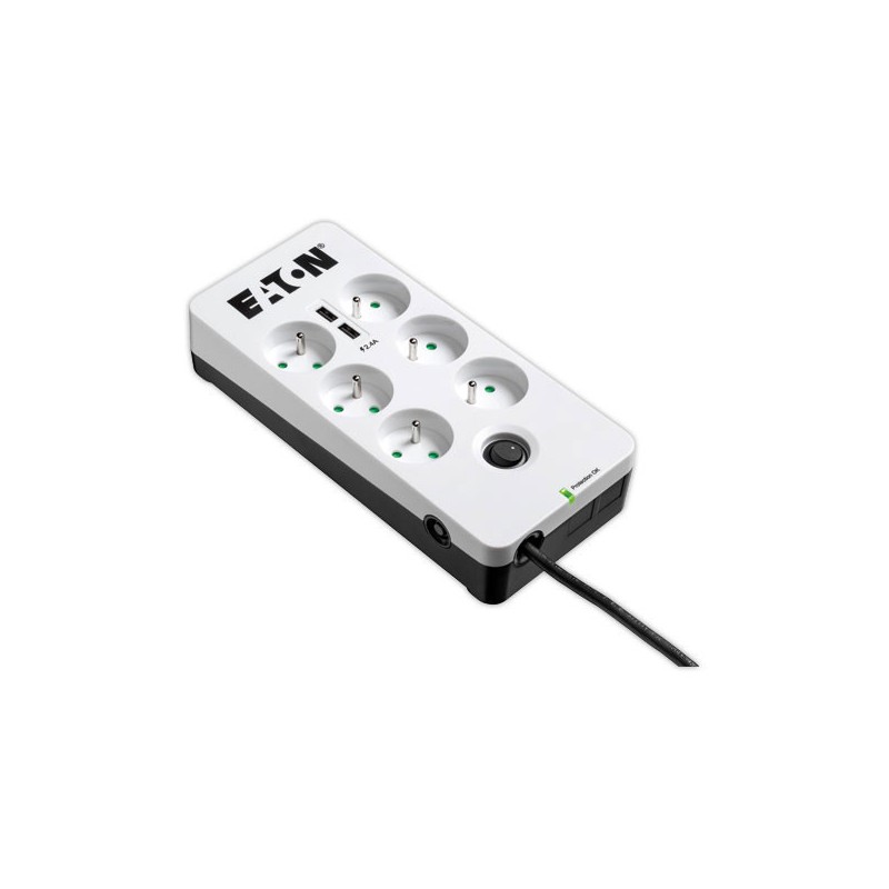 Parasurtenseur 6 prises + 2 ports USB - Eaton