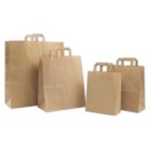 Sacs kraft recyclé brun fond 140 x 260 x H 290 mm OK contact alim x250 - Shopdeschefs