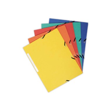 Chemises 3 rabats à élastiques - carte360 g - Dos de 1,5 cm x10 - Exacompta