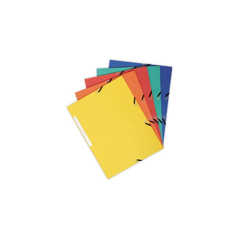 Chemises 3 rabats à élastiques - carte360 g - Dos de 1,5 cm x10 - Exacompta
