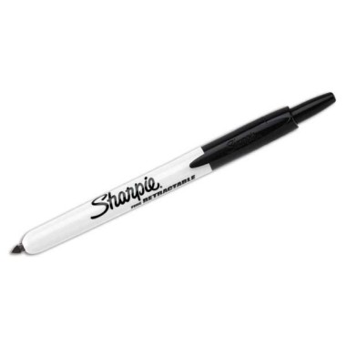 Marqueur Sharpie fine rétractable noir - Sharpie