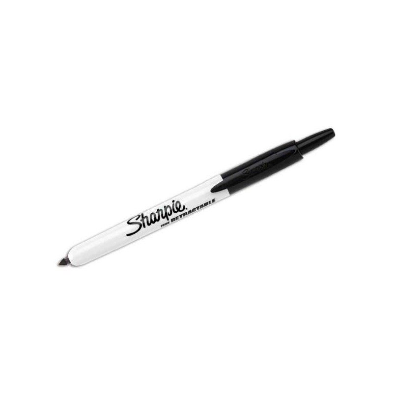 Marqueur Sharpie fine rétractable noir - Sharpie