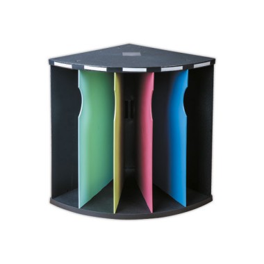 Trieur corner 5 compartiments assortis - Exacompta