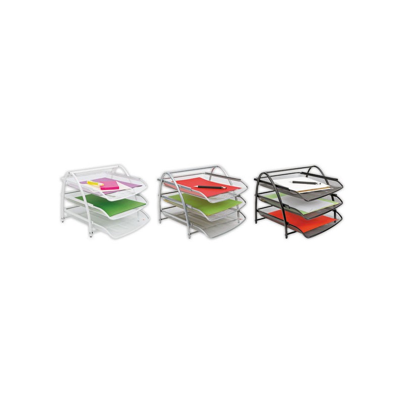 Corbeilles métalliques coulissantes MESH sur support x3 - Alba