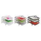 Corbeilles métalliques coulissantes MESH sur support x3 - Alba