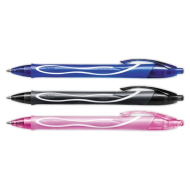 Stylo bille gel rétractable QUICK DRY BIC - écriture moyenne - Bic