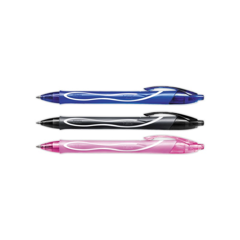 Stylo bille gel rétractable QUICK DRY BIC - écriture moyenne - Bic
