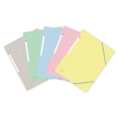 Chemises Oxford top fil+ A4 assortiment couleur pastel x10 - Oxford