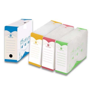 Boîtes à archives Easy Color FIDUCIAL - Dos 10 cm x10 - Fiducial Office Solutions