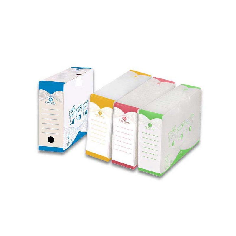Boîtes à archives Easy Color FIDUCIAL - Dos 10 cm x10 - Fiducial Office Solutions
