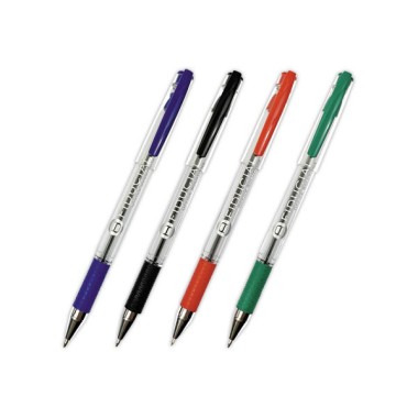Stylo bille grip capuchon FIDUCIAL - écriture moyenne - Fiducial Office Solutions