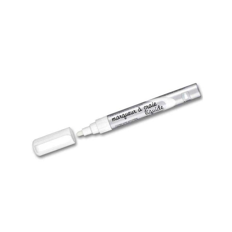 Marqueur à craie liquide blanc - Shopdeschefs