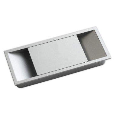 Passe-câbles rectangulaire gris. Obturateur - Shopdeschefs