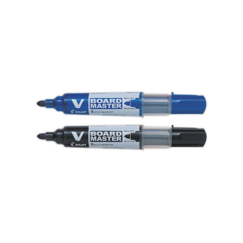 Marqueurs effaçables à sec pointe conique moyenne + recharges x10 - Pilot
