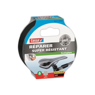 Rouleau d'adhésif toilé ECOLOGO TESA 10m x 38mm Noir - Tesa