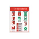 Panneau affichage consigne sécurité - Viso