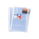 Pochettes amovibles pour porte-cartes de visite à anneaux A4 x10 - Exacompta