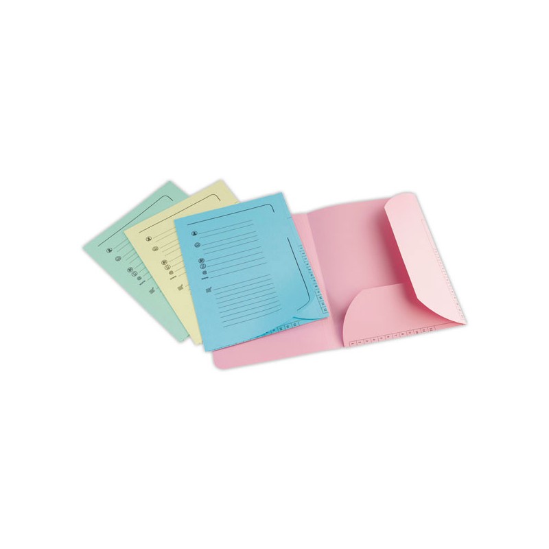 Chemises sous-dossier pastel FIDUCIAL x25 - Fiducial Office Solutions