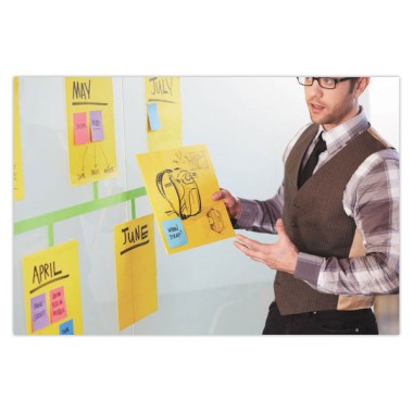 Bloc 30 feuilles Big Notes Super Sticky Post-it®, jaune, 27,9 x 27,9cm - Post-It Super Sticky