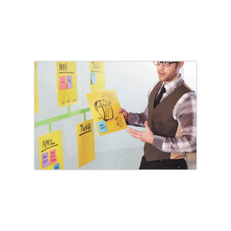 Bloc 30 feuilles Big Notes Super Sticky Post-it®, jaune, 27,9 x 27,9cm - Post-It Super Sticky