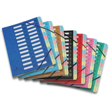 Trieur extensible FIDUCIAL carte lustrée- 24 compartiments - Fiducial Office Solutions