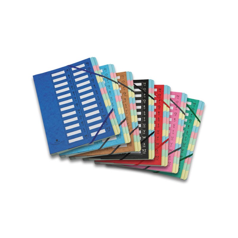 Trieur extensible FIDUCIAL carte lustrée- 24 compartiments - Fiducial Office Solutions