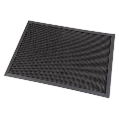 Tapis d'entrée grattant picots 80 x 100 cm noir - Paperflow