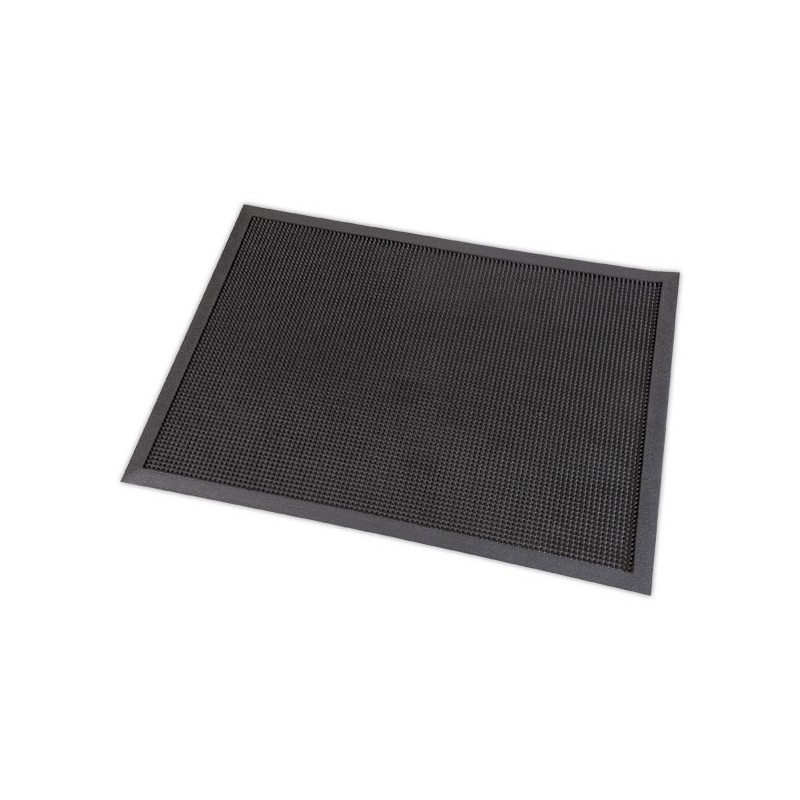 Tapis d'entrée grattant picots 80 x 100 cm noir - Paperflow