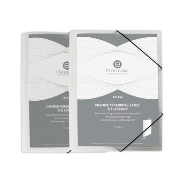 Chemise à élastiques personnalisable Fiducial en polypropylène - Fiducial Office Solutions