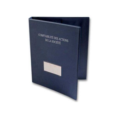 Classeur vide comptabilité des actions - Shopdeschefs