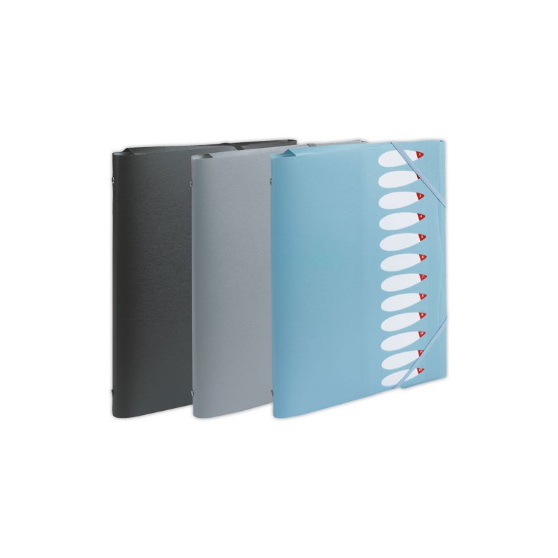 Trieur chemise 3 rabats FIDUCIAL en polypropylène - 12 positions - Fiducial Office Solutions