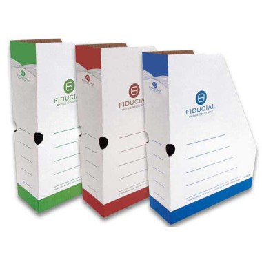 Porte-revues pliable FIDUCIAL en carton - Dos 8 cm x10 - Fiducial Office Solutions