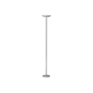 Lampadaire droit LED 24,6W argent, avec variateur - Unilux