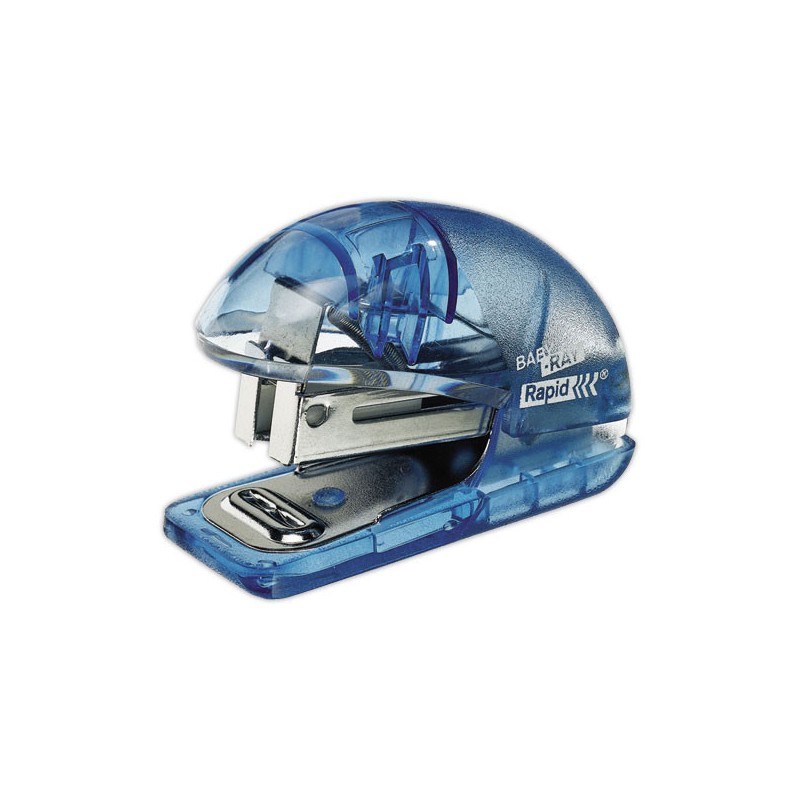 Mini agrafeuse Rapid Fashion Baby Ray - Bleu ciel et transparent - Rapid