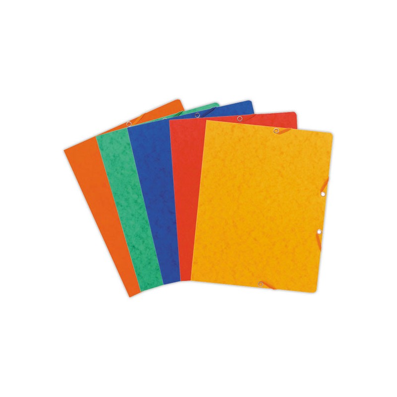 Chemises à élastiques sans rabats- carte 360 g - dos de 1,5 cm x10 - Exacompta