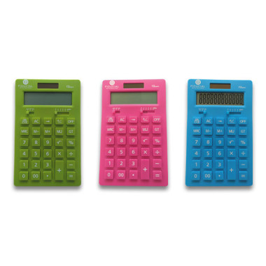 Calculatrice de bureau FIDUCIAL M12 couleur - 12 chiffres - Fiducial Office Solutions