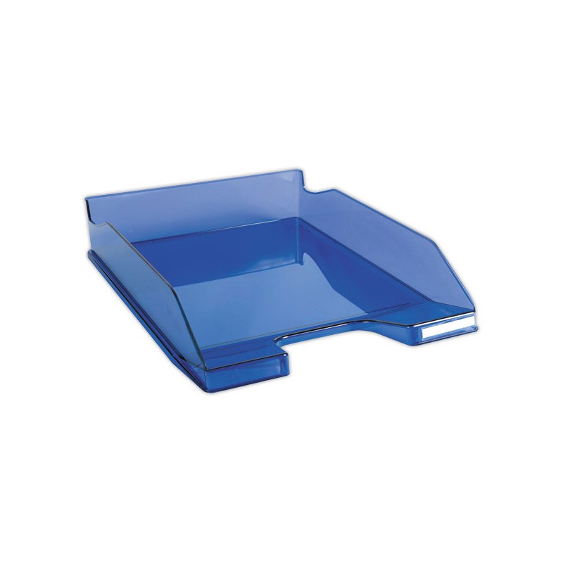 Corbeille à courrier EXACOMPTA COMBO 2CLASSIC bleu royal transparent - Exacompta