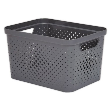 Panier de rangement Pixel 16L gris SUNDIS - Sundis