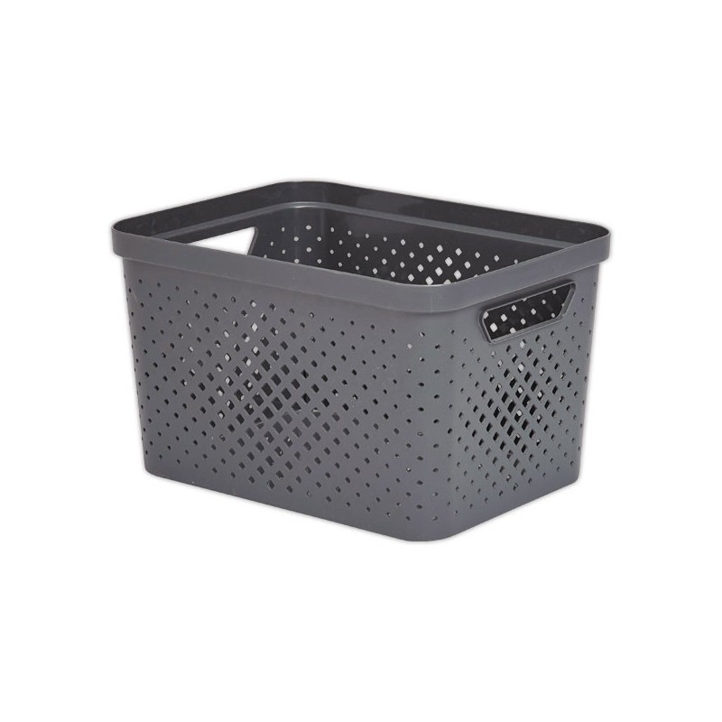 Panier de rangement Pixel 16L gris SUNDIS - Sundis