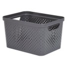 Panier de rangement Pixel 16L gris SUNDIS - Sundis