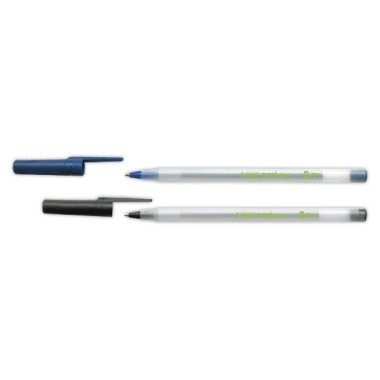 Stylo bille avec capuchon BIC Round Stic Ecolutions - Bic