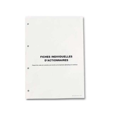 Page de garde pour classeur comptabilité des actions - Shopdeschefs