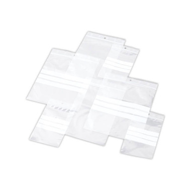 Sachets neutres avec fermeture glissière 150 x 180 mm. Transparent. x1000 - Shopdeschefs